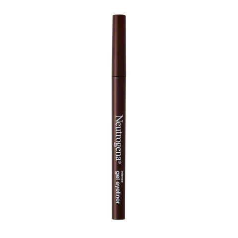 Neutrogena Intense Gel Eyeliner, Eye Makeup with Antioxidant Vitamin E, Bold Precision Eyeliner, Smudge- and Water-Resistant, Dark Brown, 0.004 oz