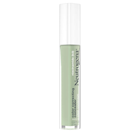 Neutrogena Clear Coverage Color Correcting Lightweight Face Concealer Makeup with Niacinamide & Green Pigment to Help Reduce Redness, 0.24 Fl Oz