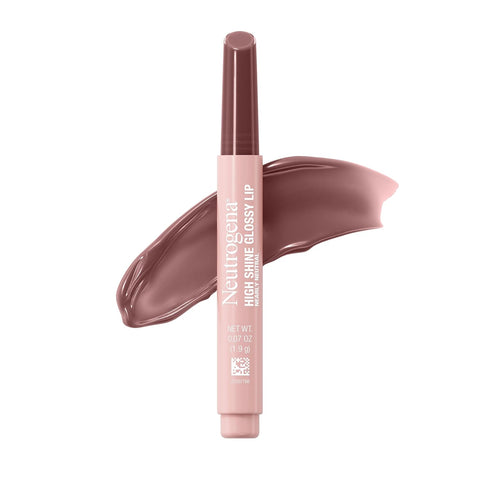 High Shine Glossy Lip, Nourishing Lip Gloss with Maracuja Oil, Antioxidant Vitamin E & Vitamins, Non-Retractable, Buildable Pigmented Color, Nearly Neutral, 0.07 oz