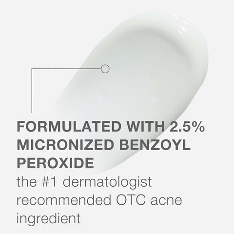 Neutrogena Stubborn Acne AM Face Treatment with 2.5% Micronized Benzoyl Peroxide Acne Medication, Oil-Free Daily Facial Treatment Reduces Size & Redness of Breakouts, Paraben-Free, 2.0 oz (Pack of 12)