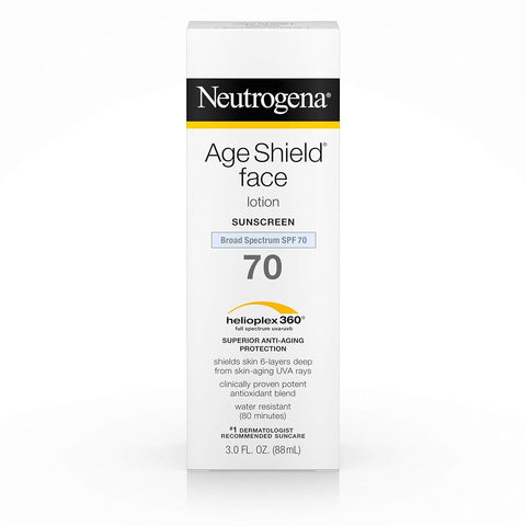 Neutrogena Age Shield Face Lotion Sunscreen Broad Spectrum SPF 70 - 3 Oz
