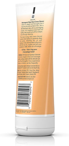 Neutrogena Deep Clean Cream Cleanser 7 oz (Pack of 4)