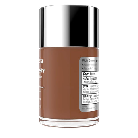 Neutrogena Healthy Skin Liquid Foundation Makeup Broad Spectrum SPF 20 Sunscreen, Medium Coverage, Vit B5, Antioxidants, All Day Wear, Rich Golden 540N, 1 fl. oz