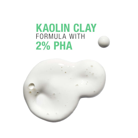 Neutrogena Skin Balancing Kaolin Clay Cleanser with 2% Polyhydroxy Acid (PHA), Mattifying & Conditioning Face Wash for Oily Skin, Paraben-Free, Soap-Free, Sulfate-Free, 6.3 oz