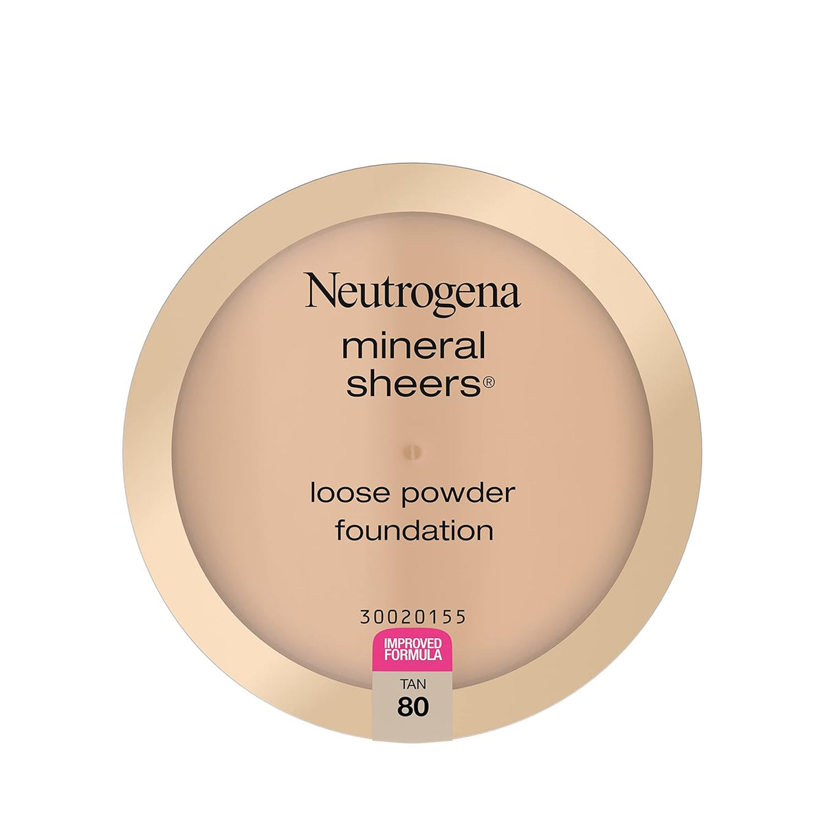 Neutrogena Mineral Sheers Lightweight Loose Powder Makeup Foundation with Vitamins A, C, & E, Sheer to Medium Buildable Coverage, Skin Tone Enhancer, Face Redness Reducer, Tan 80,.19 oz