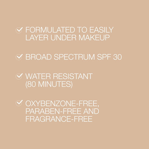 Neutrogena Purescreen+ Tinted Sunscreen for Face SPF 30, Broad Spectrum Mineral Sunscreen with Zinc Oxide & Vitamin E, Water Resistant, Fragrance Free, Light, 1.1 fl oz (Pack of 2)