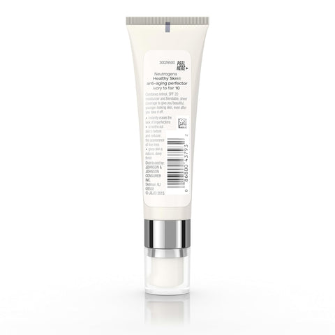 Neutrogena Healthy Skin Anti-Aging Perfector Tinted Facial Moisturizer and Retinol Treatment with Broad Spectrum SPF 20 Sunscreen with Titanium Dioxide, 10 Ivory to Fair, 1 fl. oz