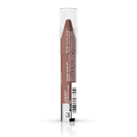 Neutrogena MoistureSmooth Color Stick for Lips, Moisturizing and Conditioning Lipstick with a Balm-Like Formula, Nourishing Shea Butter and Fruit Extracts, 90 Classic Nude,.011 oz