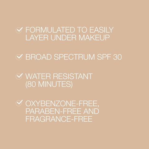 Neutrogena Purescreen+ Tinted Sunscreen for Face SPF 30, Broad Spectrum Mineral Sunscreen with Zinc Oxide & Vitamin E, Water Resistant, Fragrance Free, Light, 1.1 fl oz