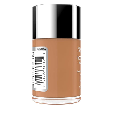 Neutrogena Healthy Skin Liquid Foundation Makeup Broad Spectrum SPF 20 Sunscreen, Medium Coverage, Vit B5, Antioxidants, All Day Wear, Warm Bronze 420W, 1 fl. oz