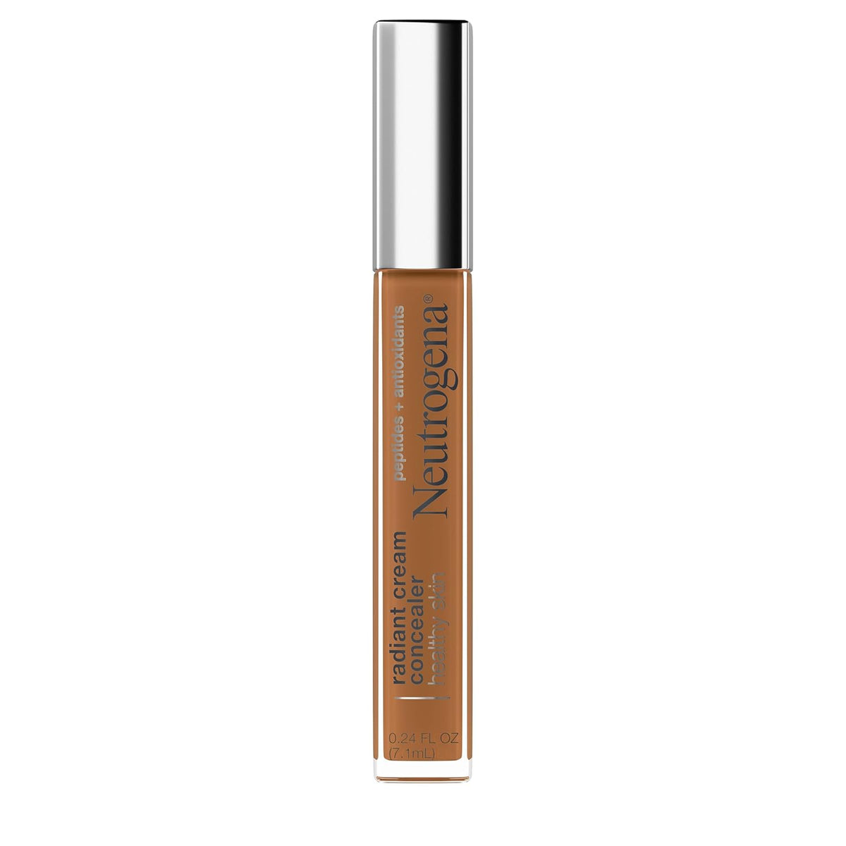 Neutrogena Healthy Skin Radiant Brightening Cream Concealer with Peptides & Vitamin E Antioxidant,Lightweight ing Concealer Cream,Non-Comedogenic,Pecan Medium/Deep 02 with warm undertones,0.24 oz