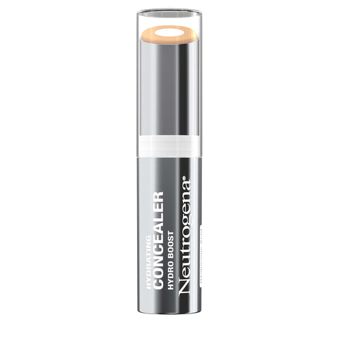 Neutrogena Hydro Boost Hydrating Concealer Stick, Oil-Free, Lightweight Cover-Up Makeup with Hyaluronic Acid Refreshes Dry Skin & Provides Buildable Coverage, 10 Fair, 0.12 Oz