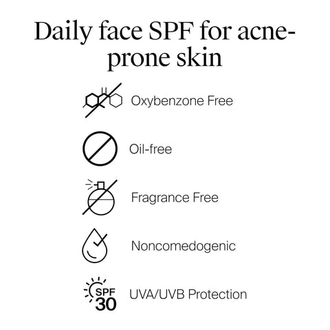 Neutrogena Clear Face Sunscreen for Acne-Prone Skin SPF 30, Broad Spectrum Facial Sunscreen Lotion, Lightweight, Non Comedogenic, Oil-, Fragrance- & Oxybenzone-Free Water Resistant (80 min), 3 fl. oz