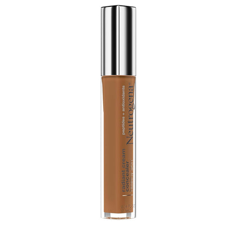 Neutrogena Healthy Skin Radiant Brightening Cream Concealer with Peptides & Vitamin E Antioxidant,Lightweight ing Concealer Cream,Non-Comedogenic,Pecan Medium/Deep 02 with warm undertones,0.24 oz