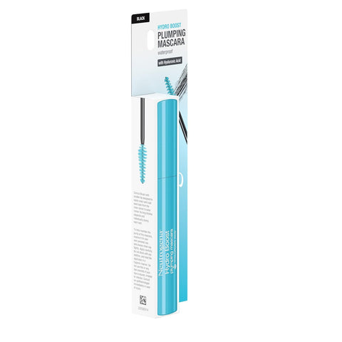 Neutrogena Hydro Boost Waterproof Plumping Mascara with Hydrating Hyaluronic Acid, Enriched formula with Hyaluronic Acid, Vitamin E and Keratin, Black, 0.21 oz