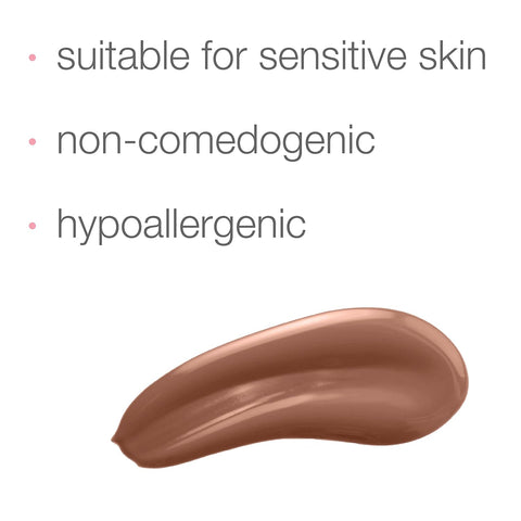 Neutrogena Healthy Skin Sensitive Skin Serum Foundation with Pro-Vitamin B5, Color Correcting & Pore Minimizing Liquid Foundation & Face Serum, Buildable Coverage, Deep 02, 1 oz
