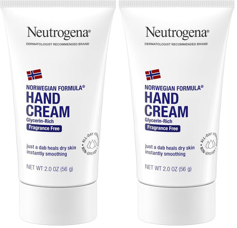 Neutrogena Norwegian Formula Hand Cream FragranceFree, 2 Ounce (Pack of 2)