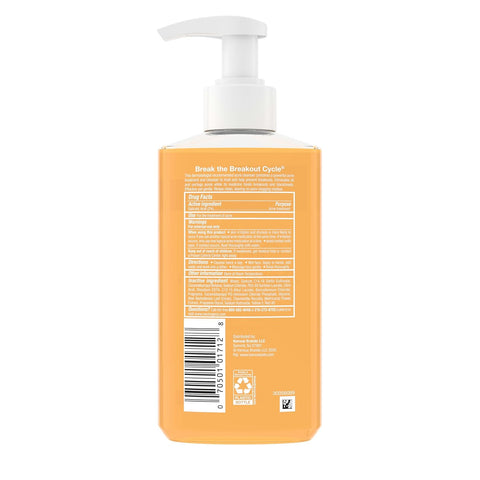 Neutrogena Oil-Free Acne Face Wash - Facial Cleanser with Salicylic Acid, Daily Cleanser for Oily & Acne-Prone Skin, Clears & Helps Prevent Breakouts, Clear Formula, 9.1 fl. oz. Bottle