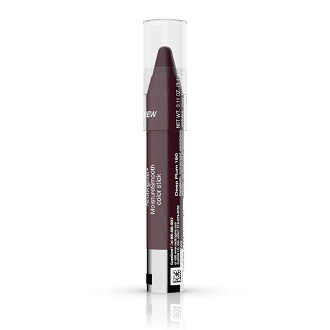 Neutrogena MoistureSmooth Color Stick for Lips, Moisturizing and Conditioning Lipstick with a Balm-Like Formula, Nourishing Shea Butter and Fruit Extracts, 180 Deep Plum, .011 oz (Pack of 2)