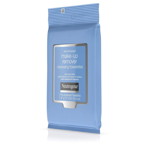 Neutrogena Make-Up Remover Cleansing Towelettes, 7 Count, Packaging May Vary (Pack of 3)