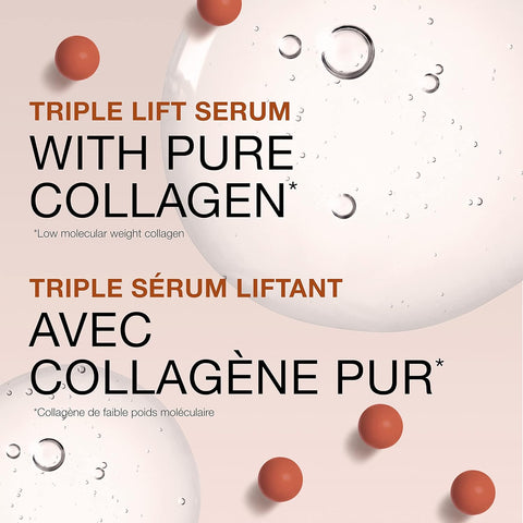 Neutrogena Rapid Firming Collagen Triple Lift Face Serum, Hydrating Serum with Collagen & AHP Amino Acid to visibly Firm & Smooth Skin, Lightweight, Mineral Oil- & Dye-Free, 1 fl. oz