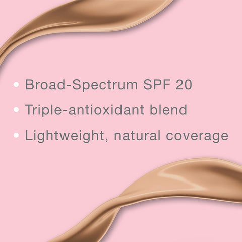 Neutrogena Healthy Skin Liquid Makeup Foundation with Broad Spectrum SPF 20 Sunscreen, Medium Coverage Foundation with Nourishing Pro-Vitamin B5, Warm Beige 90, 1 fl. oz