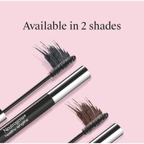 Neutrogena Healthy Lengths Mascara for Stronger, Longer Lashes, Clump-Free, Smudge Proof, Flake-Free, Lengthening Mascara with Olive Oil & Vitamin E Nourishes Eyelashes, Brown 03, 0.21 oz