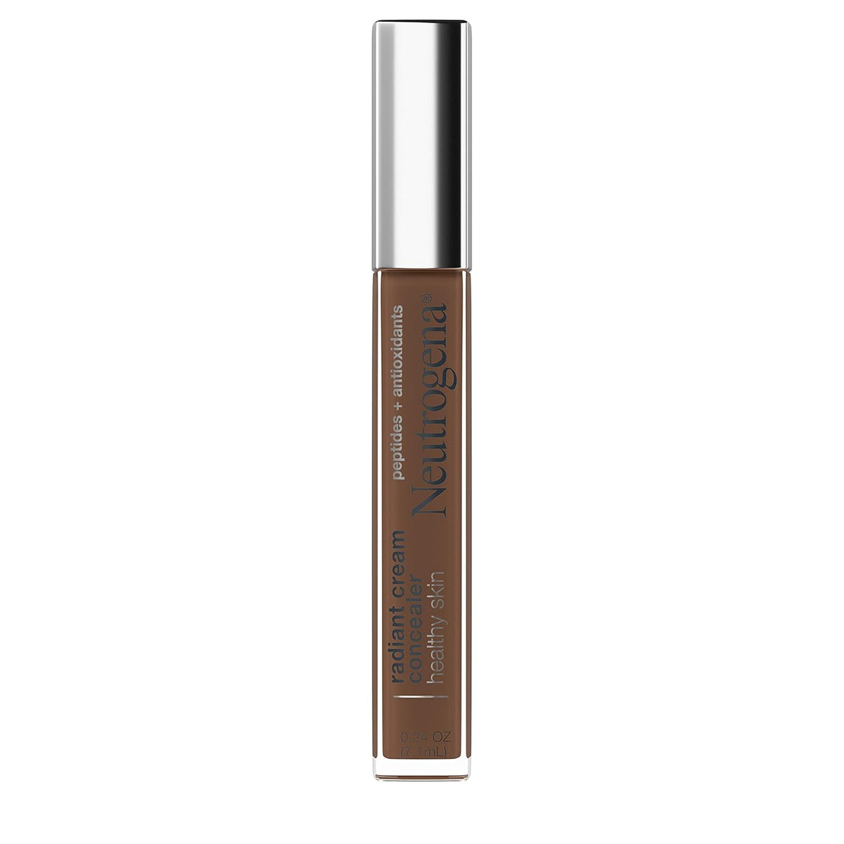 Neutrogena Healthy Skin Radiant Brightening Cream with Peptides & Vitamin E Antioxidant, Lightweight Perfecting Concealer Cream, Non-Comedogenic, Espresso Deep 03 with neutral undertones, 0.24 oz