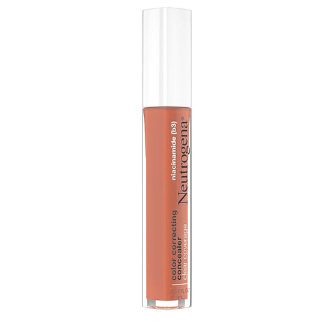 Neutrogena Clear Coverage Color Correcting Concealer Makeup, Lightweight Concealer with Niacinamide for Dark Spots, Oil-, Fragrance-, Paraben- & Phthalate-Free, Deep Peach, 0.24 fl. oz