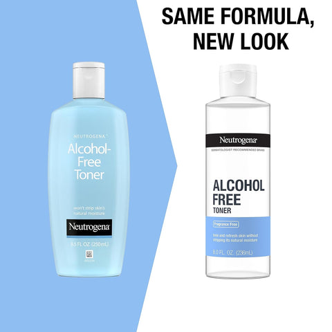 Neutrogena Alcohol-Free Gentle Face Toner | Fragrance-Free | Hypoallergenic | 8 fl. oz | Pack of 2