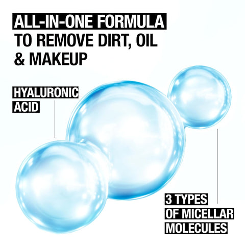 Neutrogena Hydro Boost Micellar Water with Hyaluronic Acid,Micellar Cleansing Water for Sensitive Skin,Removes Makeup,Dirt & Oil,Alcohol-Free,13.5 fl oz,(Pack of 2)