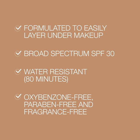 Neutrogena Purescreen+ Tinted Sunscreen for Face SPF 30, Broad Spectrum Mineral Sunscreen with Zinc Oxide & Vitamin E, Water Resistant, Fragrance Free, Medium, 1.1 fl oz