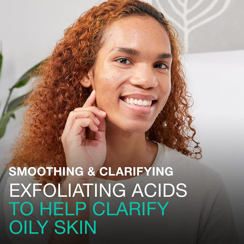 Neutrogena Skin Perfecting Daily Liquid Facial Exfoliant with 7% Glycolic/Citric Acid Blend for Oily Skin, Smoothing & Clarifying Leave-On Face Exfoliator, Oil- & Fragrance-Free, 4 fl. oz