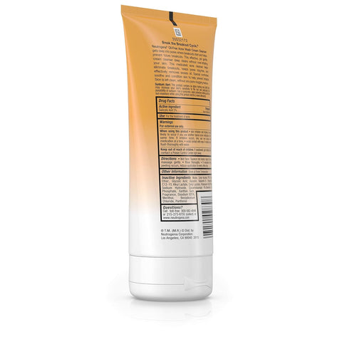 Neutrogena Oil-Free Acne Face Wash Cream Cleanser, 2% Salicylic Acid-Acne Treatment, Daily Facial Cleanser for Acne-Prone Skin, 6.7 fl. oz (Pack of 2)