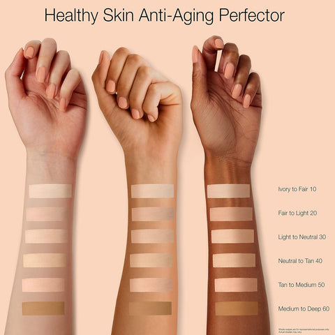 Neutrogena Healthy Skin Anti-Aging Perfector Tinted Facial Moisturizer and Retinol Treatment with Broad Spectrum SPF 20 Sunscreen with Titanium Dioxide, 50 Tan to Medium, 1 fl. oz (Pack of 2)