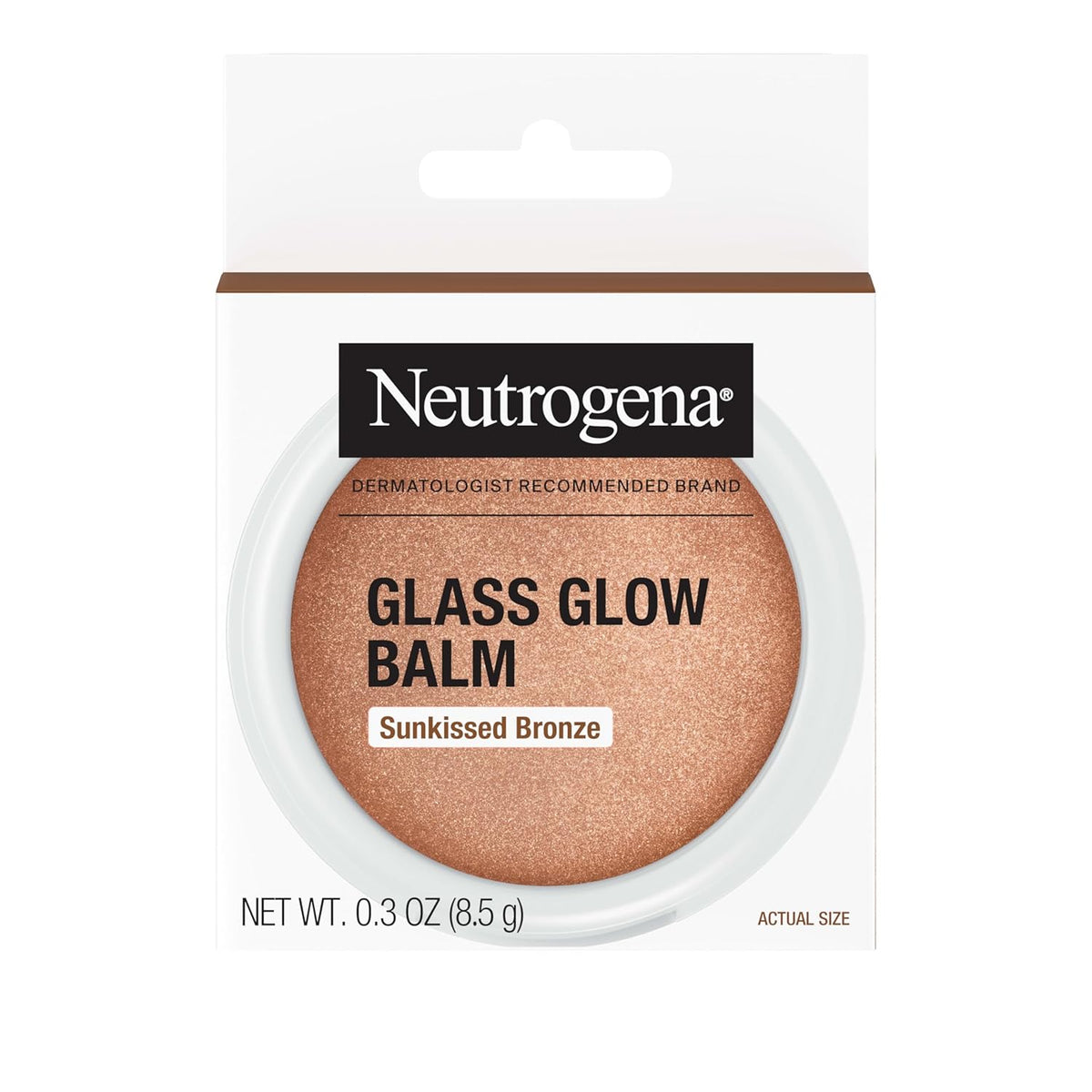 Neutrogena Glass Glow Balm Sunkissed Bronze, Balm Makeup for Dewy Radiant Skin, 0.3 oz