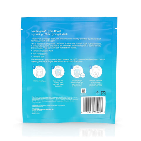 Neutrogena Hydro Boost Hydrating Hydrogel Mask, 1 Oz (Pack of 3)