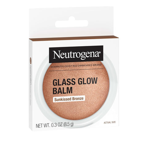 Neutrogena Glass Glow Balm Sunkissed Bronze, Balm Makeup for Dewy Radiant Skin, 0.3 oz