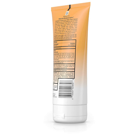 Neutrogena Oil-Free Acne Face Wash Cream Cleanser, 2% Salicylic Acid-Acne Treatment, Daily Facial Cleanser for Acne-Prone Skin, 6.7 fl. oz (Pack of 2)
