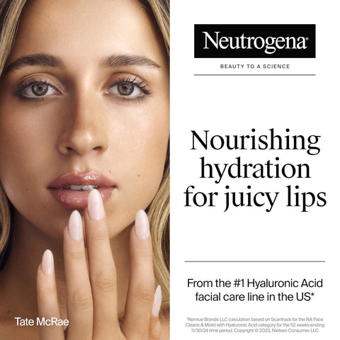 Neutrogena Hydro Boost Hyaluronic Acid Lip Balm,Nourishing Vitamin E Leaves Lips Feeling Hydrated,Sheer Pink Tinted Color with a Sweet Berry Flavor,Sheer Berry,0.5 oz,(Pack of 2)