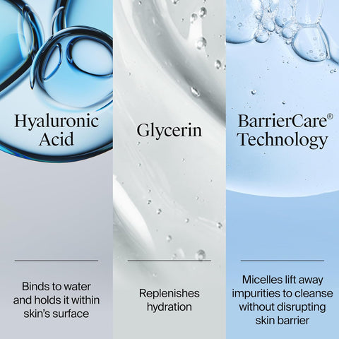 Neutrogena Hydro Boost Face Wash, Fragrance Free, Hydrating Facial Cleanser with Hyaluronic Acid, Daily Foaming Face Wash & Makeup Remover, Hypoallergenic Gel Cleanser, 12 fl. oz