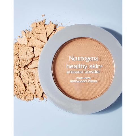 Neutrogena Healthy Skin Pressed Makeup Powder Compact with Antioxidants & Pro Vitamin B5, Evens Tone, Minimizes Shine & Conditions, Light to Medium 30.34 oz (Pack of 2)