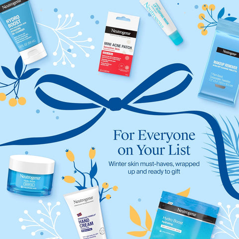 Neutrogena 7 Days of Skincare Set ($56.00 Value), Daily Skin Care Essentials – Face Wash, Facial Moisturizer, Makeup Remover Wipes, Pimple Patches & More, 7 Full & Travel Size Toiletries
