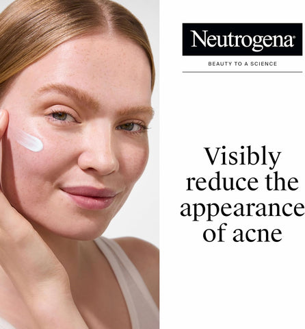 Neutrogena Rapid Clear Stubborn Acne Spot Treatment Gel, Maximum Strength 10% Benzoyl Per-oxide Treatment Medication for Acne Prone Skin, Pimple Cream Reduces Size & Redness, 1 oz
