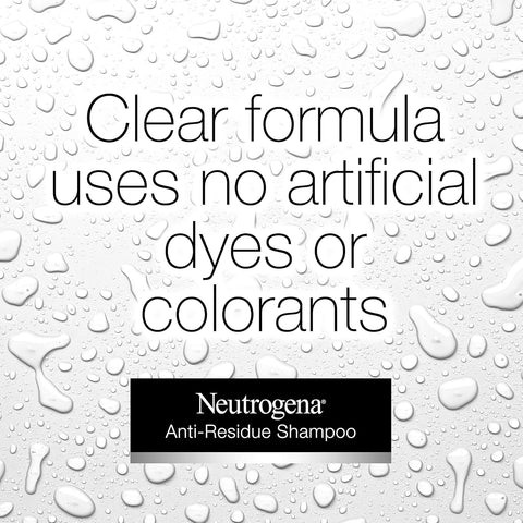 Neutrogena Anti-Residue Clarifying Shampoo, Gentle Non-Irritating Clarifying Shampoo to Remove Hair Build-Up & Residue, 12 fl. oz
